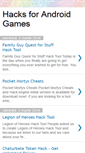 Mobile Screenshot of hacksforandroidgames.blogspot.com