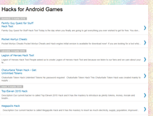 Tablet Screenshot of hacksforandroidgames.blogspot.com