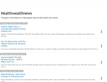 Tablet Screenshot of healthwealthnewsplus.blogspot.com