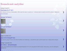 Tablet Screenshot of biomedicinskanalytiker.blogspot.com