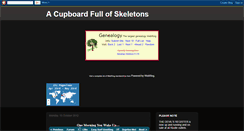 Desktop Screenshot of cupboard-full-of-skeletons.blogspot.com