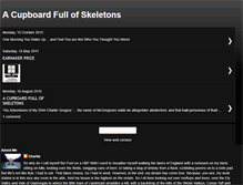 Tablet Screenshot of cupboard-full-of-skeletons.blogspot.com