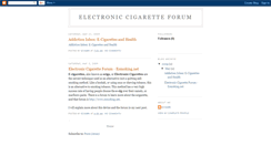 Desktop Screenshot of electroniccigaretteforum.blogspot.com