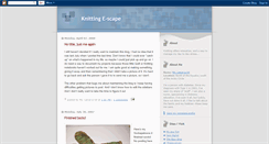 Desktop Screenshot of knittingescape.blogspot.com