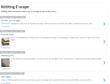 Tablet Screenshot of knittingescape.blogspot.com