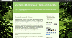 Desktop Screenshot of cienciasbiologicasuniube.blogspot.com