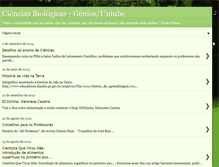 Tablet Screenshot of cienciasbiologicasuniube.blogspot.com