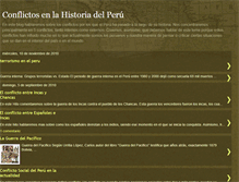 Tablet Screenshot of conflictosenelperu.blogspot.com