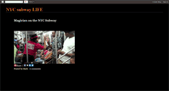 Desktop Screenshot of nycsubwaylife.blogspot.com