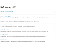 Tablet Screenshot of nycsubwaylife.blogspot.com