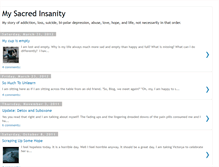 Tablet Screenshot of mysacredinsanity.blogspot.com