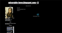 Desktop Screenshot of miserable-lover.blogspot.com