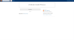 Desktop Screenshot of jsabuwala.blogspot.com