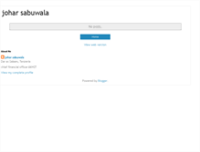 Tablet Screenshot of jsabuwala.blogspot.com