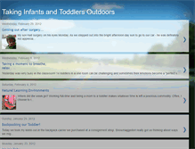 Tablet Screenshot of infantsandtoddlersoutdoors.blogspot.com