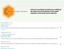 Tablet Screenshot of chemistswithoutborders.blogspot.com