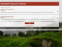 Tablet Screenshot of handheldvacuumscleaner.blogspot.com