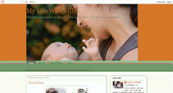 Desktop Screenshot of mylifewithmiles.blogspot.com