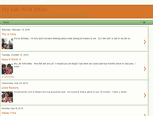 Tablet Screenshot of mylifewithmiles.blogspot.com