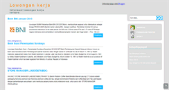 Desktop Screenshot of berita-lowongan-kerja-terbaru.blogspot.com