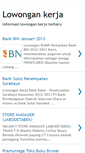 Mobile Screenshot of berita-lowongan-kerja-terbaru.blogspot.com