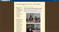 Desktop Screenshot of decineypsicoanalisis.blogspot.com