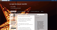 Desktop Screenshot of loquemedaxescribir.blogspot.com