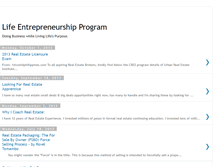 Tablet Screenshot of lifeentrepreneurship.blogspot.com