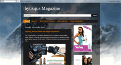 Desktop Screenshot of byus4usmagazine.blogspot.com