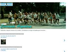 Tablet Screenshot of corriendoargentina.blogspot.com