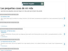 Tablet Screenshot of laspequenascosasdemivida.blogspot.com