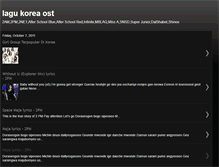Tablet Screenshot of lagukoreaost.blogspot.com