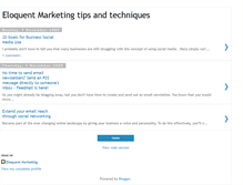 Tablet Screenshot of eloquentmarketing.blogspot.com