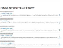 Tablet Screenshot of naturalhomemadebeauty.blogspot.com