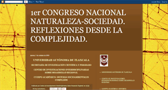 Desktop Screenshot of congresonaturalezasociedad.blogspot.com