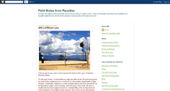 Desktop Screenshot of fieldnotesparadise.blogspot.com