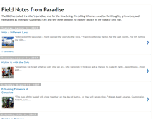 Tablet Screenshot of fieldnotesparadise.blogspot.com