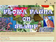 Tablet Screenshot of florafaunaonstamp.blogspot.com