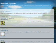 Tablet Screenshot of niemandspreekt.blogspot.com