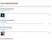 Tablet Screenshot of andanythingbookish.blogspot.com