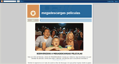 Desktop Screenshot of megadescargasgratispeliculas.blogspot.com