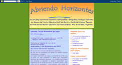 Desktop Screenshot of abriendo-horizontes.blogspot.com