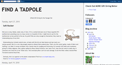 Desktop Screenshot of findatadpole.blogspot.com