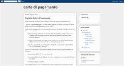 Desktop Screenshot of carte-elottroniche-pagamento.blogspot.com