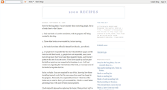 Desktop Screenshot of 1000recipes.blogspot.com