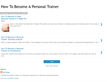 Tablet Screenshot of howtobecomeapersonaltrainer.blogspot.com