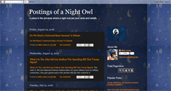 Desktop Screenshot of postingsofanightowl.blogspot.com