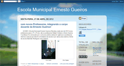 Desktop Screenshot of escolamunicipalernestogueiros.blogspot.com