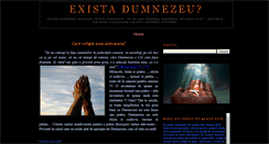 Desktop Screenshot of existadumnezeu.blogspot.com