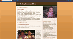 Desktop Screenshot of beingdelaneysmom.blogspot.com